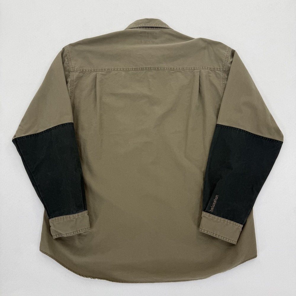 Vintage Columbia Briarshun Shirt Mens L Beige Hunting Shooting Outdoor Heavy 90s - Picture 6 of 9
